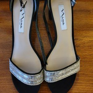 Nina Women's Elenora Dress Sandal, Gm-Black, 9 M